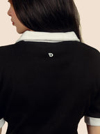 Black Classic Ribbed Polo
