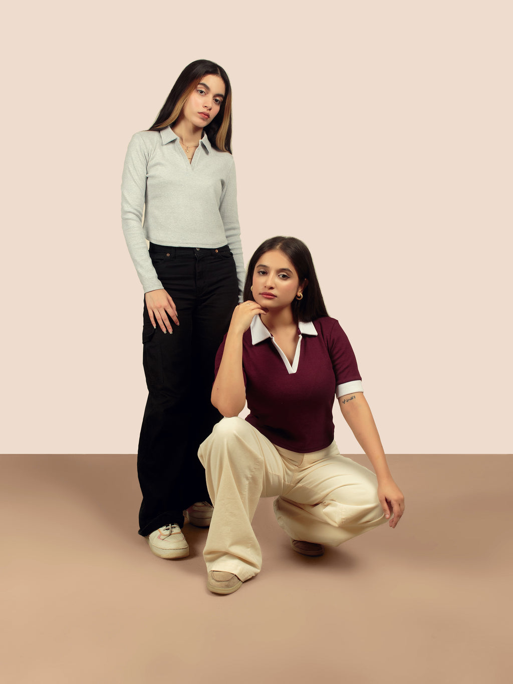 Dust Full Sleeves Polo Collection (Heather Grey)