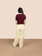 Vanta Wine Ribbed Polo