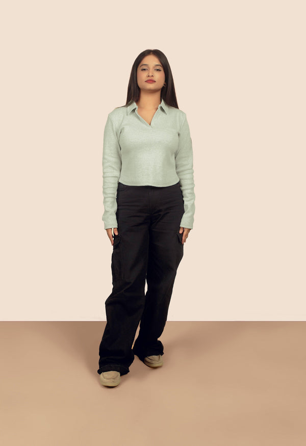 Heather Core Ribbed Polo
