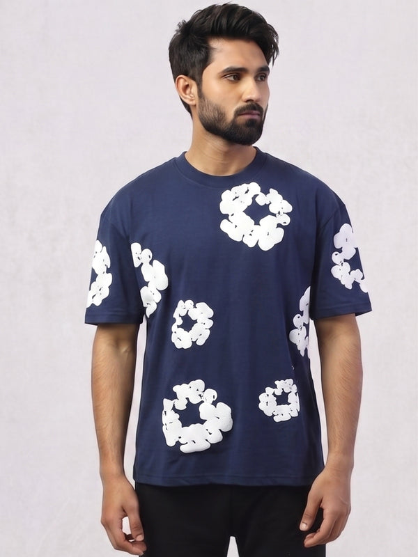 Cloud Bloom Tee Strike Blue