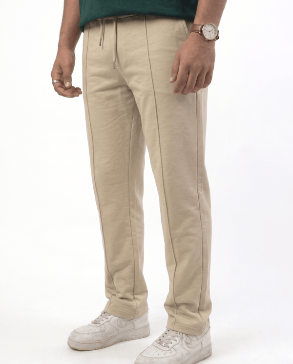 Dusky Beige Pleated Trouser