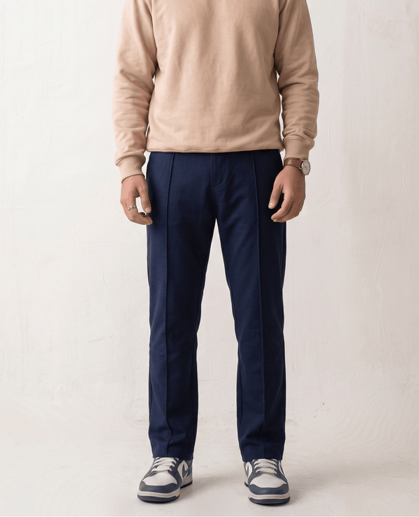 Patricks Blue Pleated Trouser