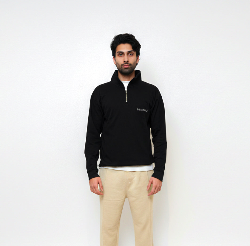 Midnight Quarter Zipper